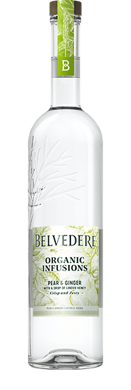 Bottle of Pear & Ginger Organic Infusion Belvedere Vodka