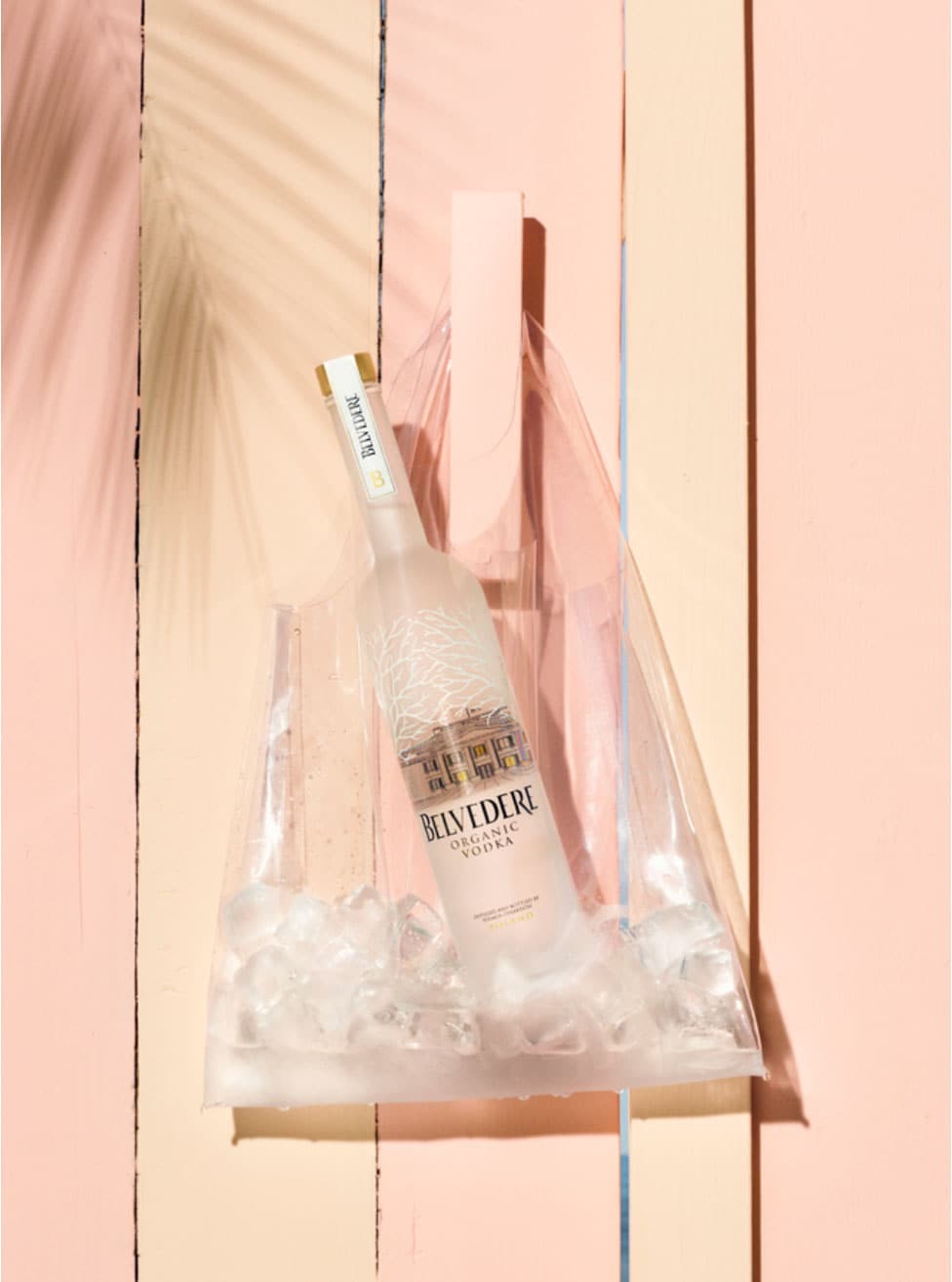 Belvedere and Tyler Mitchell - Belvedere Organic bottle in clear plastic bag