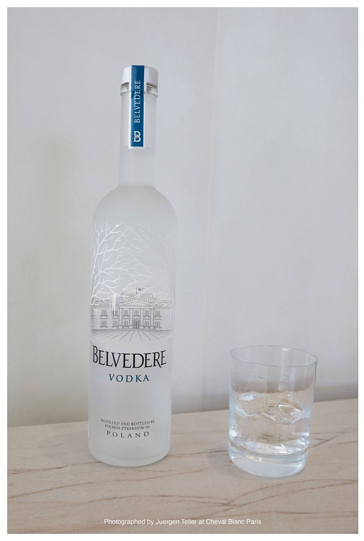 A bottle of Belvedere