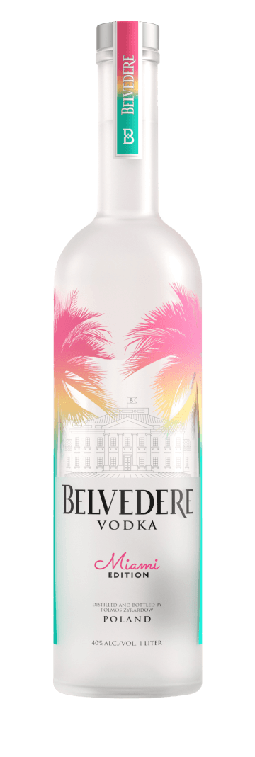 Photo of Miami Edition Bottle of Miami Limited Edition Belvedere Vodka